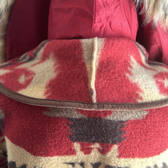 EUC Tasha Polizzi Cardinal Frontier Blanket Coat Sz. XL - Picture 9 of 11